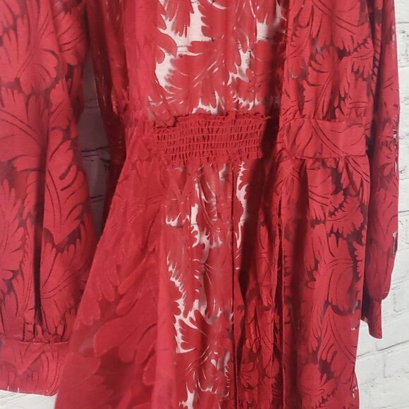 Amber Skies Red Cover Up Jacket - Picture 3 of 7